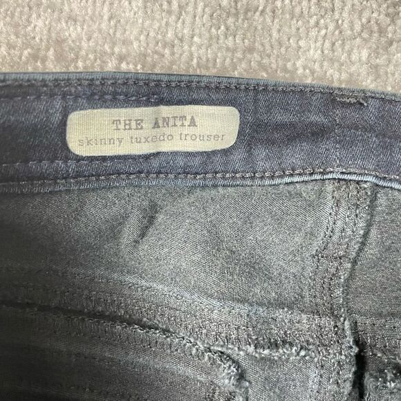 AG Adriano Goldschmied The Anita Skinny Tuxedo Ankle Crop 24R Jeans Pants USA - Picture 5 of 7